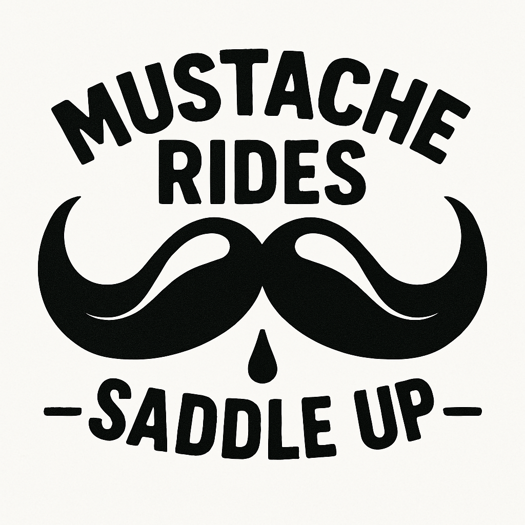 Mustache rides QR code hat