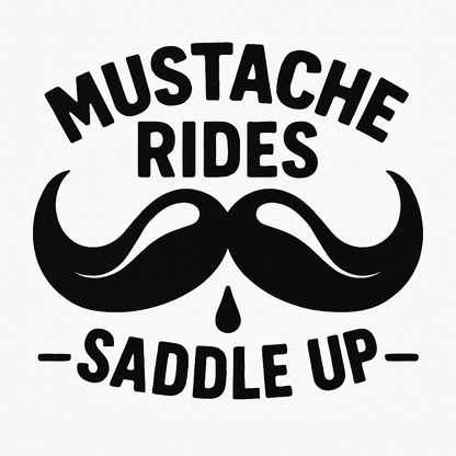 Mustache rides QR code hat