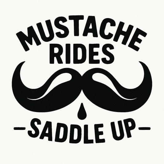Mustache rides QR code hat